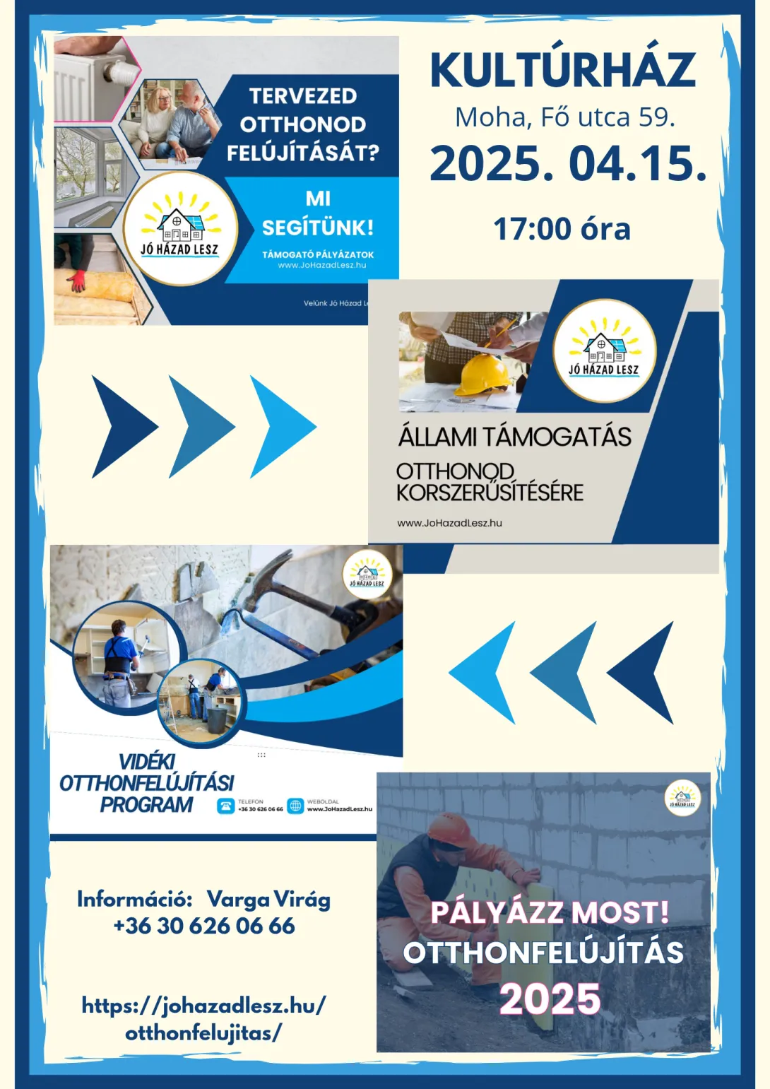 Tájékoztató alkalom otthonfelújítási programokkal kapcsolatban